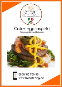 Cateringprospekt Firmenkunden K.W. Catering & Events Dortmund