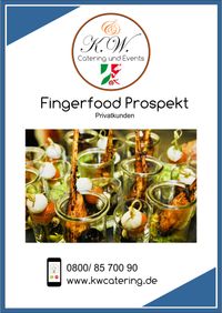 Fingerfood Prospekt Privatkunden K.W. Catering & Events Dortmund