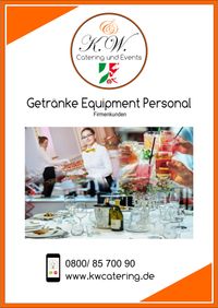 Getränke Equipment Personal Prospekt K.W. Catering & Events Dortmund