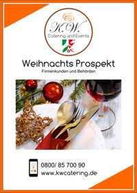 Weihnachtsprospekt Firmenkunden K.W. Catering & Events Dortmund