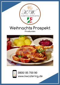 Weihnachtsprospekt Privatkunden K.W. Catering & Events Dortmund